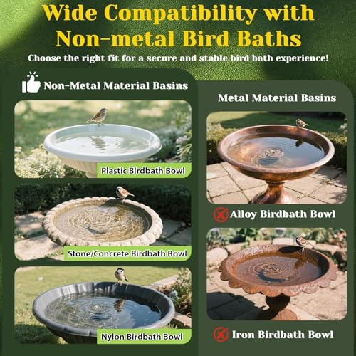 3Pcs Bird Bath Copper Purification Disk 99.99% Pure Copper Water Cleaning Discs 0.6mm Physical Clean Water for All-Season Universal Natural Fit for Outdoor Birdbaths, Bowls, Garden Fountain（Leaf）