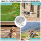 Heavy Duty Dog Chain for Yard-15FT Metal Dog Chain Leash Chew Proof,Long Dog Lead for Outside with Strong Swivel Hook,Outdoor Dog Runner for
