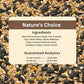 Blue Seal Nature's Choice Wild Bird Seed | High Energy Mix, No Filler | Sunflower and White Safflower Seeds | Attracts Variety of Wild Outside Birds | Shell-Free Mix | Made in USA | 8 Pound Bag