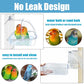 Bird Bath for Cage, Plastic Water Bowl Feeder for Pet Birds, Parrot Bathtub with Hanging Hooks for Little Bird Parrots Spacious Parakeets Portable Shower for Most Birdcage