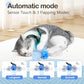 Migipaws Interactive Flapping Bird Cat Toys with Rod, clamp, Elastic String and Catnip, Automatic Chirping Toys for Indoor Cats to Chase, Hanging Feathers for Kitten to Self Play,Rechargeable(Blue)