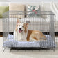 Vonabem Large Dog Bed Crate Pad 36 inch, Washable Pet Beds Medium Small Sized Dogs, Deluxe Plush Anti-Slip Puppy Mats for Sleeping, Soft Kennel Pads 35 * 23 inch Grey