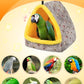 Large Winter Warm Bird Nest House, Comfortable Bird Bed for Cage with Mat, Hanging Hammock Shed Hideaway Hut Gift for Macaws African Grey  Parrots