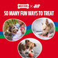 Milk-Bone Natural Peanut Butter Spread with Jif, Lickable Dog Treats in a Squeezable Pouch, 5 Oz. (Pack of 4)