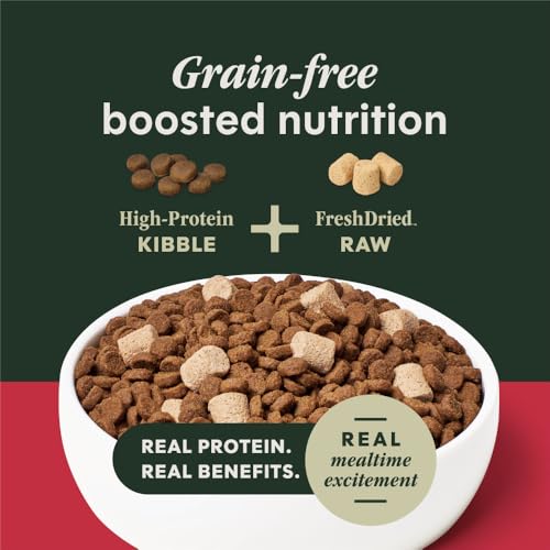 Instinct RawBoost Small Breed, Natural Dry Dog Food with Freeze-Dried Pieces, High Protein, Grain-Free Recipe - Real Beef, 3.5 lb. Bag