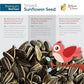 Schoen Farms Striped Sunflower Seeds – Hulled Wild Bird Food – 6 lb Bag – Premium Bird Seed for Cardinals, Jays & Finches