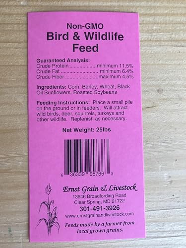 Ernst Grain & Livestock's Bird and Wildlife Feed – Perfect for Birds, Ducks, Squirrels, Turkeys, Rabbits, Geese, and Deer – Non-GMO Wild Animal & Bird Feed for Outside Feeders (46 Pound)