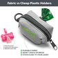 Tuff Mutt Dog Poop Bag Holder with Velcro Attachment - Durable Fabric Poop Bag Dispenser for Leashes - Includes Starter Roll for Easy Cleanup