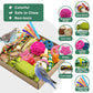 Natural Bird Toy Foraging Parrot Shredding Toys Box Conure Chewing Toys for Cockatiel Lovebird Parakeet Budgie Small-Medium Birds (Colorful)