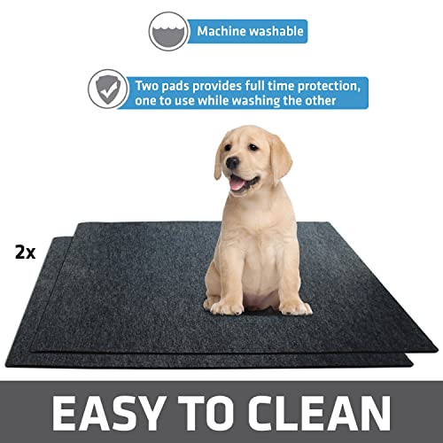 Drymate 2-Pack Washable Pee Pads for Dogs (29x36), Waterproof, Absorbent, Slip-Resistant, Reusable Pet Training Potty Puppy Mats, Housebreaking, Incontinence Bed Pads, Crate, Kennel (USA Made)