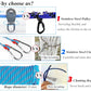 Dog Tie Out Cable for Camping, Dog Trolley System and 4ft Bungee Leash for Dogs Up to 400lbs, Suitable for Camping, Yard and Outdoor Events (Blue25
