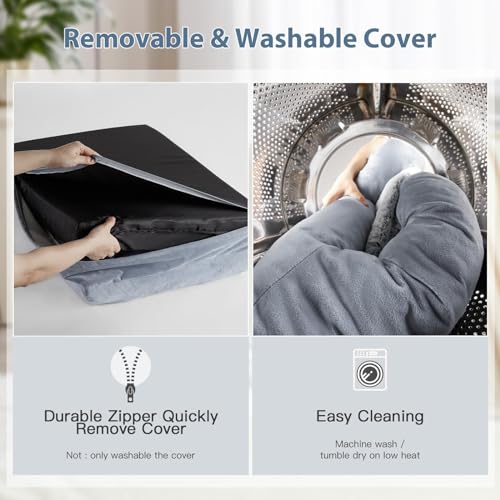WNPETHOME XL Extra Large Dog Bed, Washable Dog Couch with Removable Waterproof Cover, Orthopedic Large Pet Sofa Bed with Bolster Sides for Sleeping