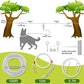 Dog Tie Out Cable - 100 ft Long Dog Cable with 10 ft Run Cable for Yard Training Running Camping Hiking Outdoor - Heavy Duty Chew Proof Lead Leash