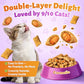Taurine for Cats Vitamins Treats, 15 in 1 Cat Multivitamin Support Joint, Skin Coat, Digestion, Immunity & Energy, 500 Crunchy & Creamy Chews with Essential Vitamin for Cats All Ages (90-Day Supply)