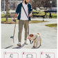 Hands Free Dog Leash, 5.9-8.2ft Multifunctional Crossbody Rope with Explosion-Proof Handle and Adjustable Training Hands Free Leash for Medium Dog