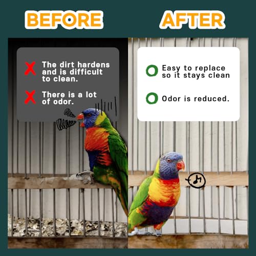HA SHI Bird Cage Liner - 120 Acid-Free Newsprint Sheets, 31" x 21.5", 5.5 lb - Perfect for Packing, Pet Cages, Non-Toxic & Safe for Birds, Ideal for Crafts, Shipping, Moving