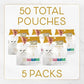 Purina Fancy Feast Natural Cat Treats Variety Pack, Purely Natural - (Pack of 5) 10 ct. Pouches