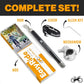 V2.0-180° Rotating Dog Bike Leash - with Shock Absorbers and Quick Attach Mechanism | Carbon Fiber | Detachable, Adjustable for the Smoothest Ride