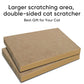 AGYM Cat Scratchers 4 Packs Refill Cat Scratching Pad Cardboard for Indoor Cats and Kitten, Large Size Cat Scratch Pad Board Easy for Cats to Scratch