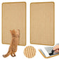 Carpet Cat Scratching Mat Sisal, 2 Packs Sisal Fabric Large 23.6" x 15.7" Scratching Pad for Indoor Cats with Adhesive Hook Loop Tape, Cat Scratching Rug Wall Scratchers for Indoor