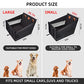 TKYZ Large Dog Car Seat,Back Seat Extender for Dogs,Waterproof Medium Dog Seat Cover for Backseat, Pet Bed for Car Hammock(Black-L)