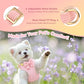 Small Dog Collar Harness and Leash Set, Dog Harness no Pull with Bowtie, Breathable Cotton Adjustable Pet Puppy Harness, Easy Walk Dog Harness