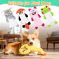 LECHONG No Stuffing Dog Toys to Keep Them Busy, 5pcs Dog Squeaky Toys for Small and Medium Dogs, Puppy Toys with Light, Interactive Dog Toys for