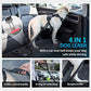 IOKHEIRA Multifunctional Tactical Dog Leash Heavy Duty,4-6 FT Strong Bungee Leash with Car Seatbelt, Shock Absorbing Dog Lead for Large, Medium Dogs