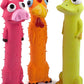 CHIWAVA 3 Pack 9" Squeaky Latex Dog Toys Standing Stick Animal Puppy Fetch Interactive Play for Small Medium Dogs