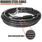BV Dog Tie Out Cable 25 Feet - Heavy Duty Dog Lead Up to 250 Pounds - Reflective & Rust-Free with Quick Release Swivel Clips & 360° Rotating Clasp