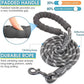 3 Dog Leash No Tangle, Heavy Duty Multiple Dog Lead Shock Absorbing Bungee with Padded Handle Removable Pet Traction Walking Rope for Medium Large