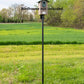 JCS Wildlife Universal Mounting Pole Kit for Bird Houses & Feeders, Heavy-Duty Steel Pole with Threaded Connections, Top or Side Mount, 55" Tall, Holds up to 30 lbs, Rust-Resistant Outdoor Use