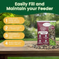 Happy Wings No Grow Bird Seed Mix 5lb - Songbird Bird Seed with Sunflower, Safflower & Peanuts - No Mess Birdseed for Outside Feeders - Suitable Birdseed for Wild Birds