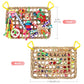 KATUMO Bird Toys, Bird Foraging Wall Toy, Edible Seagrass Woven Climbing Hammock Mat with Colorful Chewing Toys, Suitable for Lovebirds, Finch, Parakeets, Budgerigars, Conure, Cockatiel