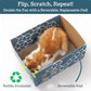 Extra Large Cardboard Cat Scratcher with Refillable Double-Sided Scratch Pad, No‑Mess Cat Scratching Box for Indoor Cats