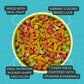 ZuPreem FruitBlend Bird Pellets, Daily Bird Food for Cockatiel, Lovebird, Quaker, Small Conure, Lorikeet, Core Nutrition for Medium Birds, Cockatiel Pellets, Conure Food (M, 2 lbs)