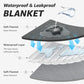 LOOBANI Waterproof Blanket for Bed: Reversible Soft Flannel Twin Bed Blanket 60" x 80", Leakproof Throw Spill-Proof Dog Pet Blanket for Couch, Sofa Protect, Movie Time, Camping, Travel, Grey