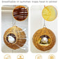 Chewproof Steel Frame Bird Nest for Cage, Washable Small Bird Bed Hammock Hideout Lay Eggs Parakeet Nest Sleep, Parakeet Warm Bed House Hut for Lovebird, Canary, Budgie