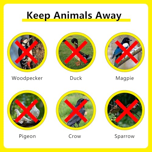 Bird Scare Reflective Tape, 262 Feet per Roll, Double-Sided Reflective, for Repelling Sparrows and Woodpeckers, Suitable for Outdoor Use in Homes, Gardens, Farms, Orchards,Outdoor
