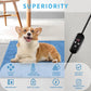 Pet Heating Pad for Cats Dogs Indoor Outdoor Waterproof Electric Heated Pads Mat with Stainless Chew Resistant Cord 5 Timer and 6 Level Temperature Warming Pad Bed Warmer-17.7x17.7