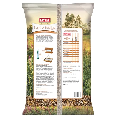 Kaytee Wild Bird Food, Summer Nesting Seed Blend, 8 lb