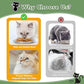 4-Pack Stainless Steel Cat Food Bowls, Shallow Whisker-Friendly Non-Slip Silicone Base Metal Dishes, Easy to Clean Indoor Feeding Flat Plates for Cat, Kitten, Small Dog (6.7")