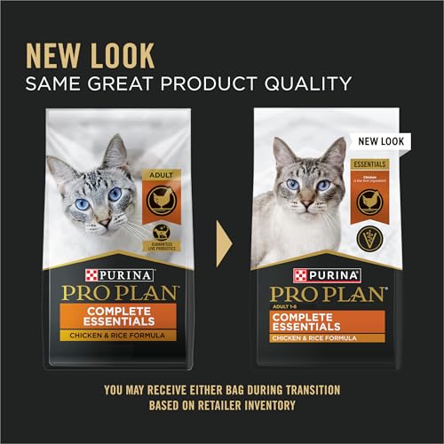 Purina Pro Plan High Protein Cat Food With Probiotics for Cats, Chicken and Rice Formula - 7 lb. Bag