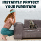 FixZilla Anti Cat Scratch Furniture Protector, 6-Pack Couch Protector from Cat Claws – Heavy-Duty, Easy-to-Apply Scratching Deterrent and Shield for Sofa Corners, Walls, and Doors- with 52 Twist Pins