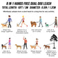 Lukovee Hands Free Dog Leash, 10FT Adjustable Training Lead 1/2 Inch Nylon Heavy Duty Lead No Pull for Large Medium Dogs, Tangle Free Reflective