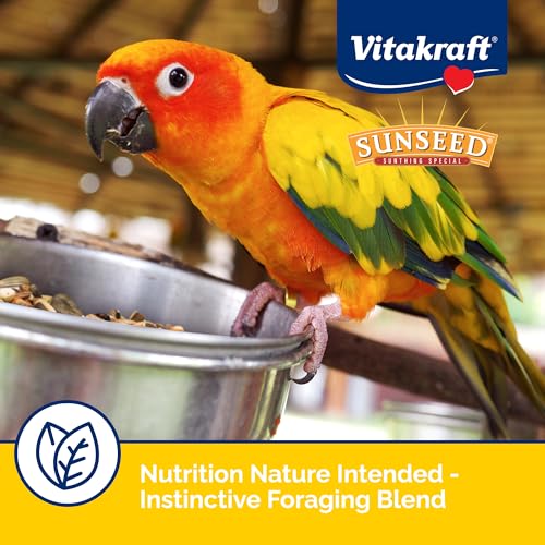 Sunseed Vita Prima Conure Food – Nutrient-Rich Blend with Fruits, Vegetables & Seeds Supports Healthy Feathers, Eyes & Active Energy – 3 lb Bag