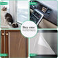 Door Protector from Dog Scratching 118" x 8.2" Cat Scratch Door Frame Single Side Adhesive Protector Anti Dog Scratch Door Guard for Dogs Clear CHUANGSEED