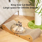 Nekosan Cat Scratcher Cardboard Bed, 27.5" Extra Large Cat Scratch Sofa Bed, Cat Scratcher Lounge Bed for Indoor Cats, 27.5 x 10 Inches Cat Couch Bed - Scratching Board