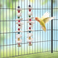 2 Pack Bird Toys with Cuttlebone, Parakeet Toys, Bird Beak Grinding Stone, Cage Accessories for Parakeets, Cuttlefish Bone for Budgies, Cockatiels, Lovebirds, Green Cheeks, Small to Medium Birds