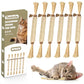 Tocirelo Silvervine Sticks Cat Toys - 6Pack Natural Cat Chew Toy Teeth Cleaning, Matatabi Dental Care Kitten Treat, Catnip Cat Teething Toys, Catmint
